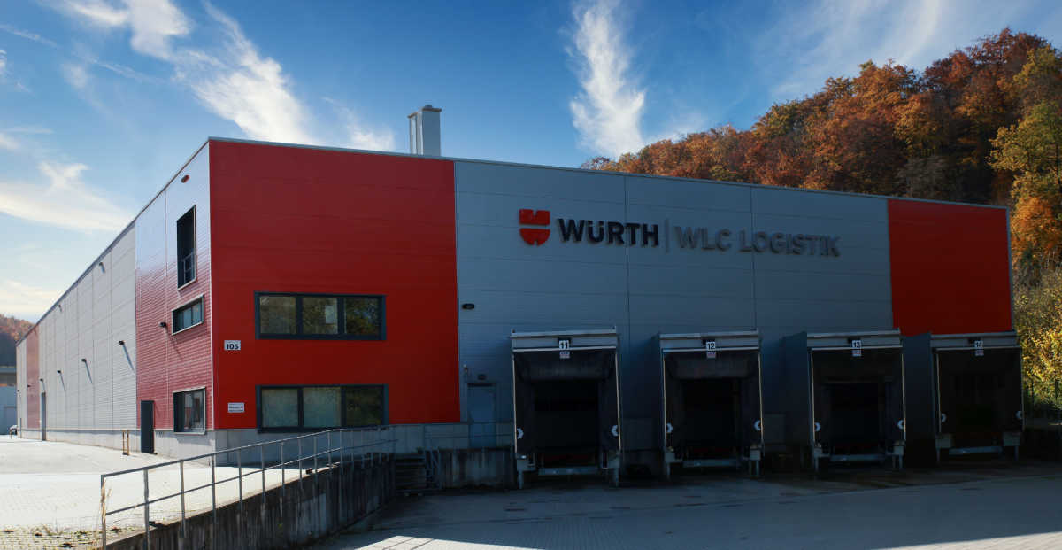 Halle des Logistikdienstleisters WLC Würth-Logistik. Bildrechte: WLC Würth-Logistik