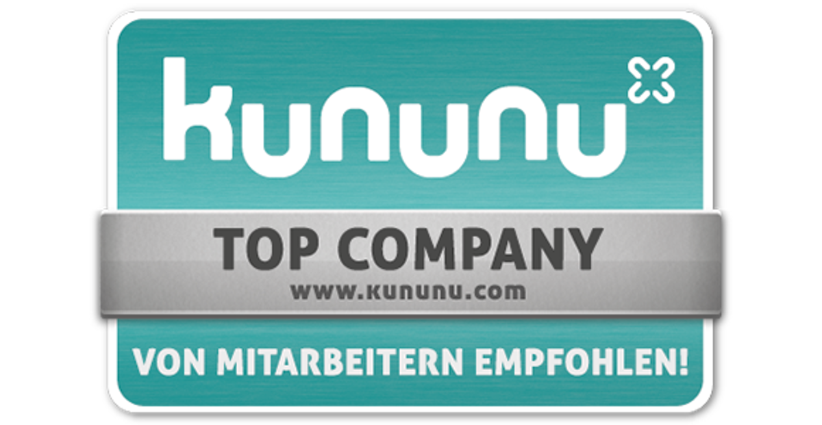 kununu.com Gütesiegel 'TOP COMPANY'